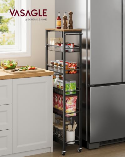 6 Tier Slim Rolling Storage Cart