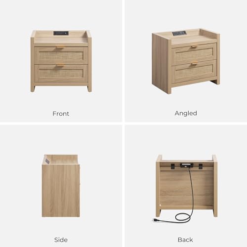 Rattan Night Stand for Bedroom
