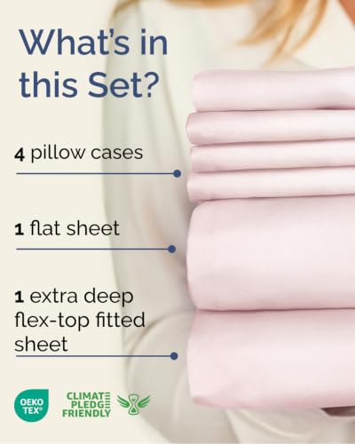 Extra Deep Flex Top Split Head King Sheet Set