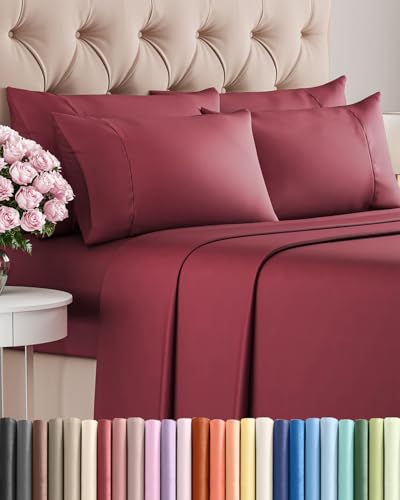 Cal King 6 Piece Bed Sheet Set