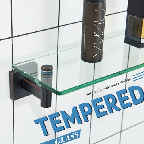 Wall Shelves Bathroom Hardware Glass Floating Shelf 12
