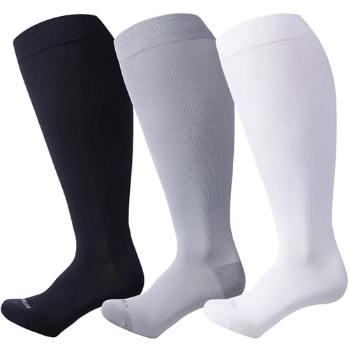 Wide Calf Compression Socks for Women Men Plus Size 15