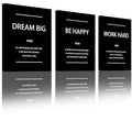 Motivational Office Wall Art (3 Count)
