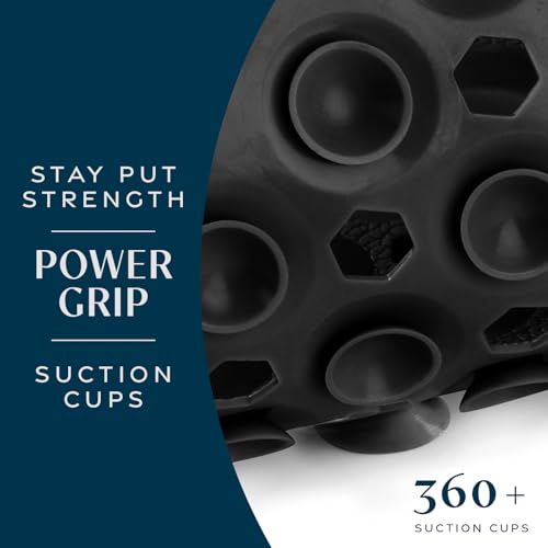 39"x16" Power Grip Non Slip Bathtub Shower Mat