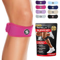 Sleeve Stars Swedish Brand Patellar Tendon Support Strap for Women & Men Effective Osgood Schlatter Knee Brace Youth & Kids Knee Brace with 3 Adjustable Length fits 12" (2 Count)