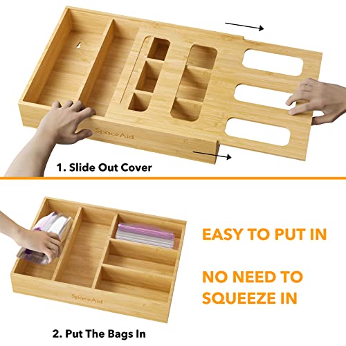 Bag Storage Organizer for Kitchen Drawer