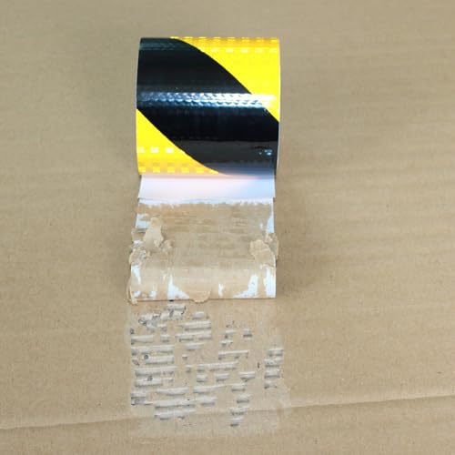 Yellow Black Reflective Tape Outdoor Waterproof 3 inch X 10 feet