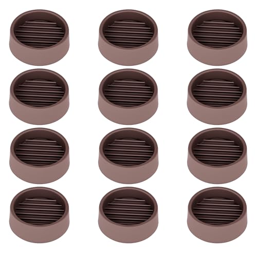 1.5X1.5 Round Rubber Caster Cups (12 Count)