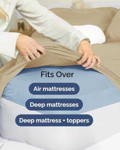 Extra Deep Flex Top Split Head King Sheet Set