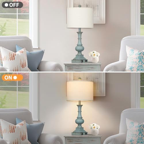 26" Farmhouse Table Lamps Set of 2 (2 Count)