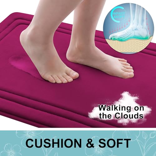 Memory Foam Bath Mat Rug 36x24