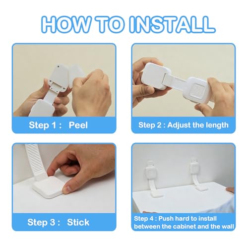 Upgraded No Drill Furniture Anchors for Baby Proofing (2 Count)