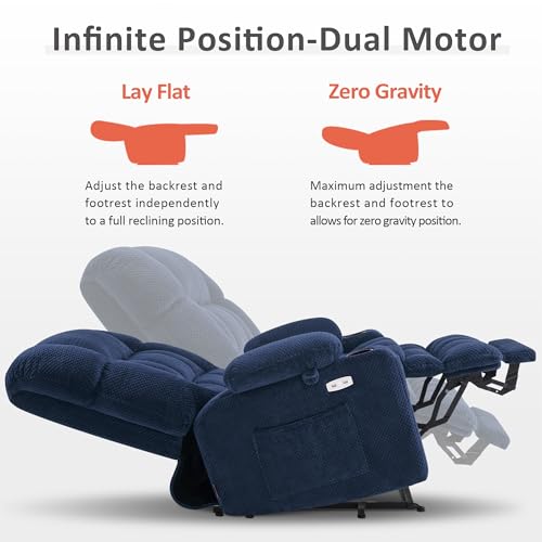 Dual Motor Power Lift Recliner Chair for Elderly R7897