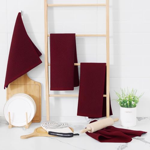 100% Cotton Waffle Weave Kitchen Dish Towels 18 (18 Count)