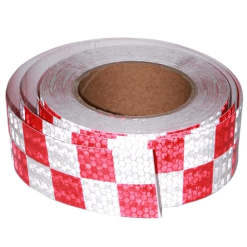 Reflective Tape Red and White 2 inch X 66 feet
