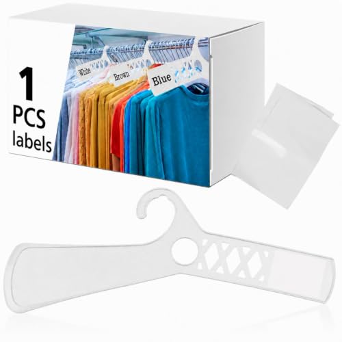 1 Pcs Large Garment Rack Divider and White Blank Cards