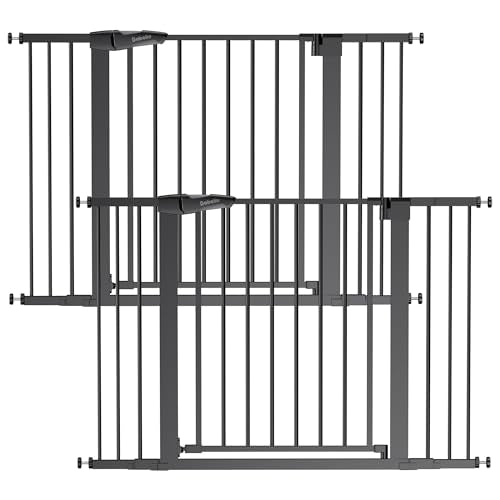 Pressure Mounted Baby Gate for Stairs (2 Count)