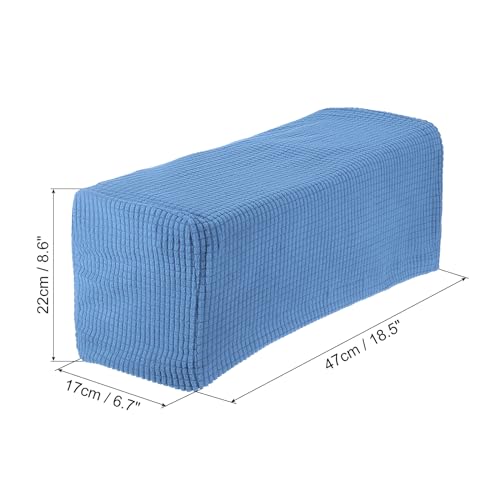 Stretch Armrest Covers Denim Blue 2pcs (2 Count)
