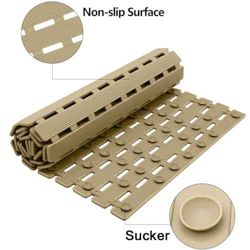 Shower Mat Non Slip Bathtub Mat 37.4 x 15.7 Inch Bath Mat for Tub