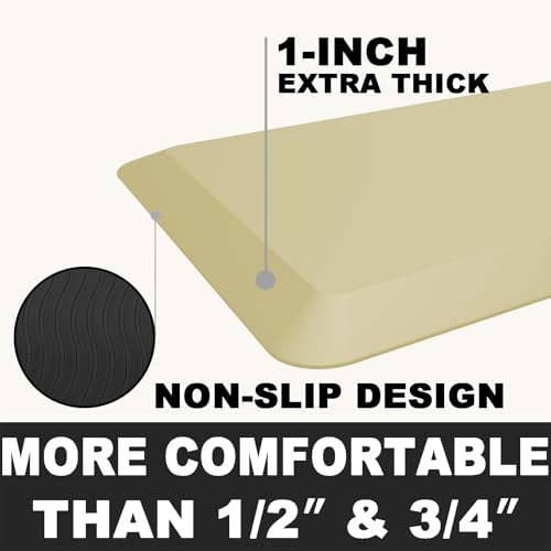 1" Extra Thick Anti Fatigue Floor Mat 30" L x 20" W