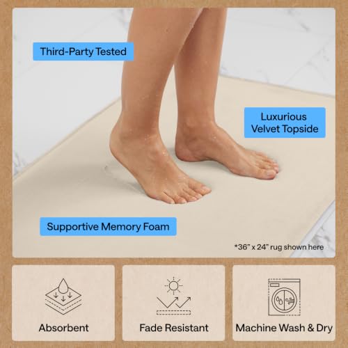Memory Foam Bath Rug for Bathroom