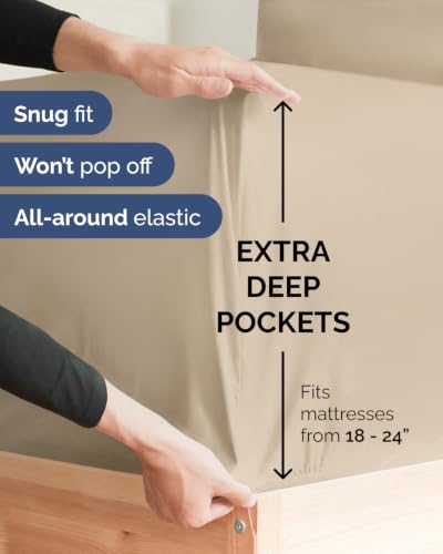 Extra Deep Flex Top Split Head King Sheet Set