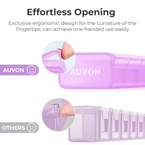 Weekly Pill Organizer with Effortless Opening Design
