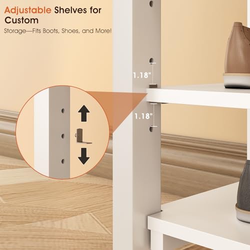 Shoe Rack Bench Seat Rubberwood 3