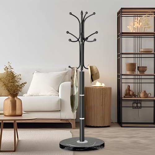 Coat Rack Coat Rack Stand with 12 Hooks