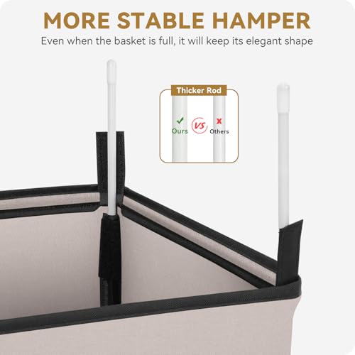 Slim Laundry Basket with Lid