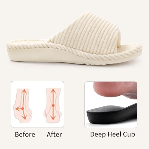 Orthopedic Slippers for Women Arch Support House Shoes