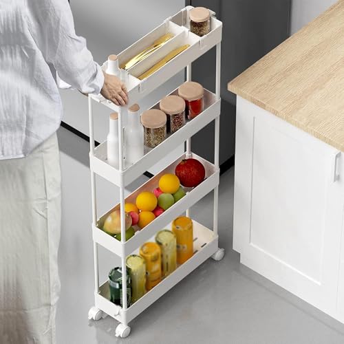 2 piece Set Slim Storage Cart 3 Tier (2 Count)