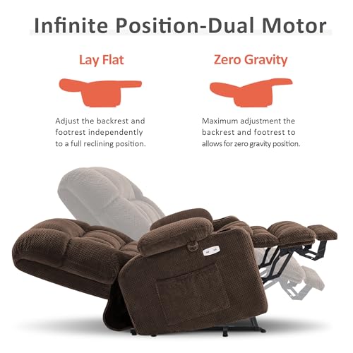 Small Dual Motor Power Lift Recliner Chair for Petite Elderly 7893