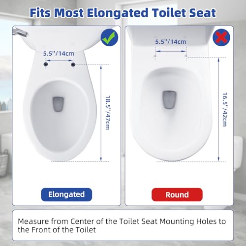 SS124 Toilet Seat Replacement Compatible with TOTO