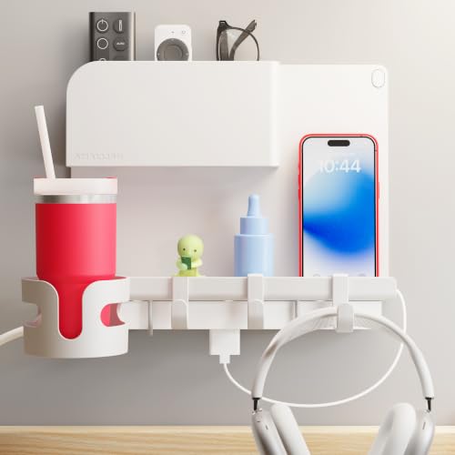 WallShelfie Bedside Wall Organizer & Dorm Decor for Dorm Room