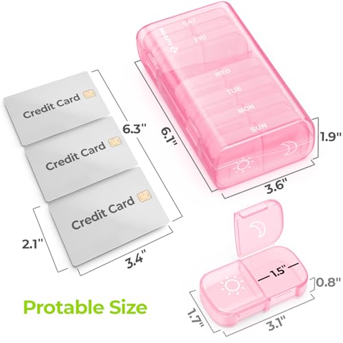 Weekly Pill Organizer 2 Times a Day