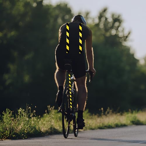 Yellow Black Reflective Tape Outdoor Waterproof 8 inch X 66 feet