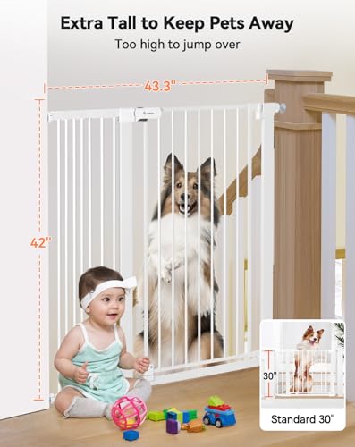 42" Extra Tall Baby Gate for Stairs