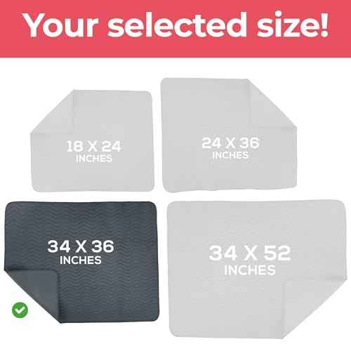 6 Pack Waterproof Reusable Heavy Absorbency Incontinence Bed Pads 34"x36" (6 Count)