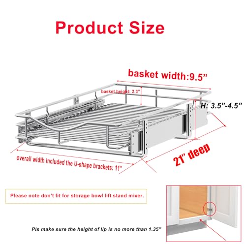 1 Tier Pull Out Cabinet Organizer