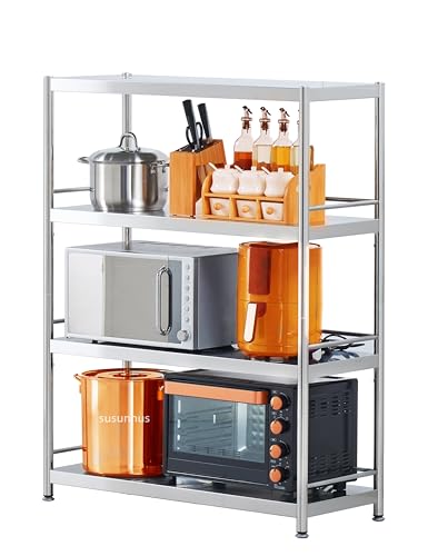 Stainless Shelving with Guardrails