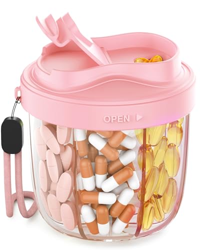 Cute Pill Organizer with 7 Compartments