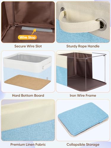 2 Pack Fabric Closet Storage Bins for Shelves (2 Count)