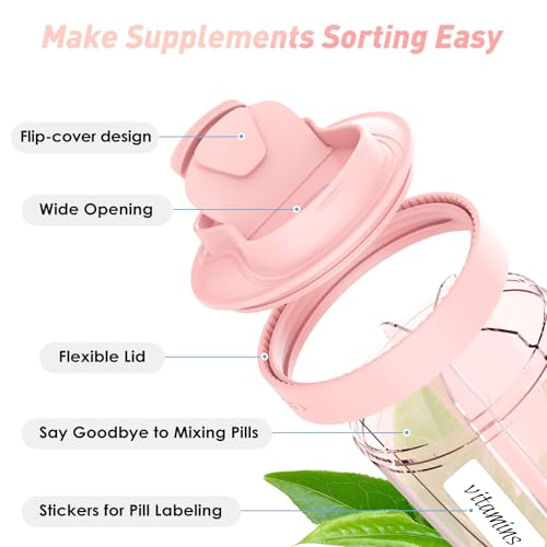 Cute Pill Organizer with 7 Compartments