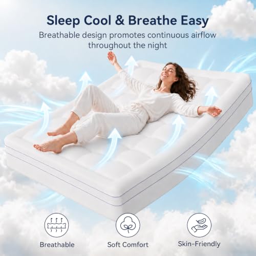 Full Size Dual Layer 3 Inch Memory Foam Mattress Topper