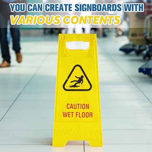 10 Pack 24" Height Blank Floor Sign Yellow A (10 Count)