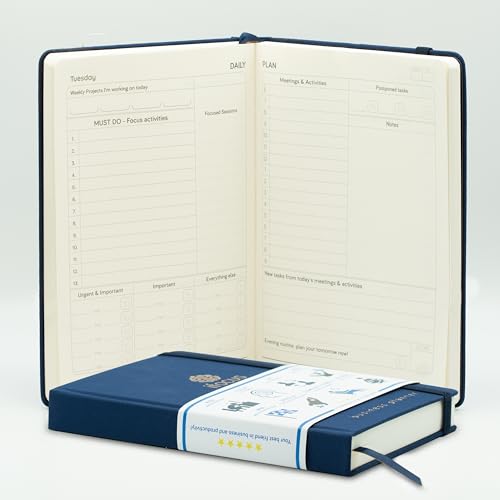 Business Planner Undated for Entrepreneurs! Focus Project Notebook for Productivity! Daily Weekly Self Organizer Planner