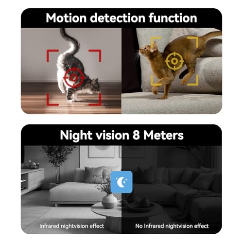Home Security Camera with 4.3" Screen