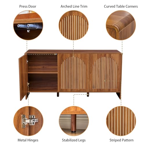 59" Sideboard Buffet Cabinet with Storage