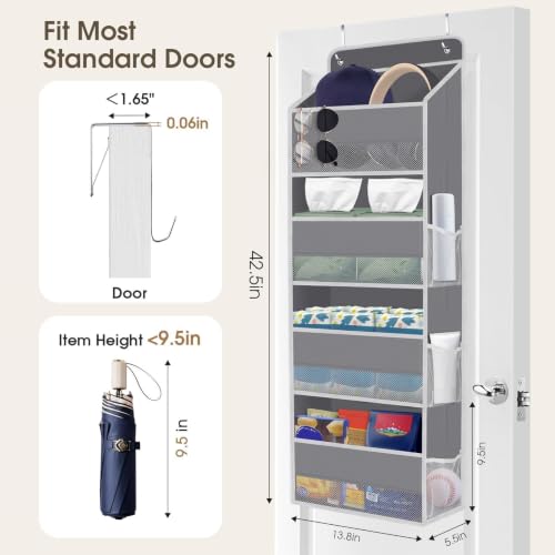 1 Pack Over The Door Organizer Hanging Storage Room Organizer